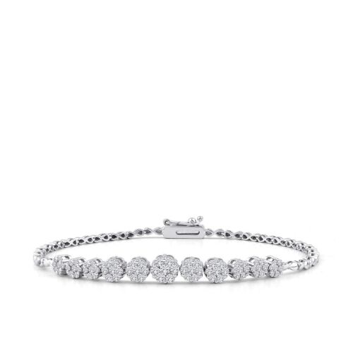 1.09 Karat Pırlanta Çiçek Bileklik - Pırlanta Merkezim