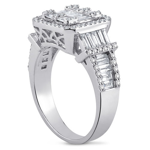 Pırlanta Merkezim - 1.10 ct. Pırlanta Baget Yüzük (1)