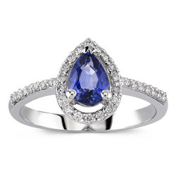 1.12 ct. Pırlanta Safir Yüzük - Thumbnail