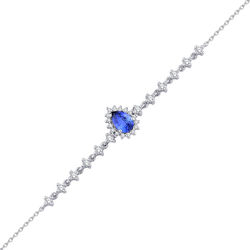 Pırlanta Merkezim - 1.25 ct. Pırlanta Safir Bileklik (1)