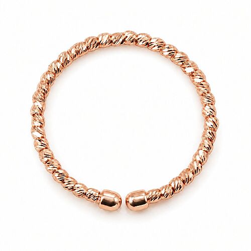 14 Ayar 2 mm Dorika Toplu Altın Yüzük Rose Altın - SembolGold