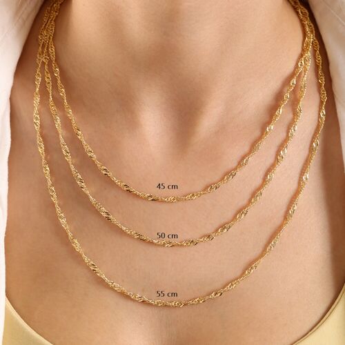 SembolGold - 14 Ayar Altın 55 cm Singapur Zincir 3.0 mm (1)