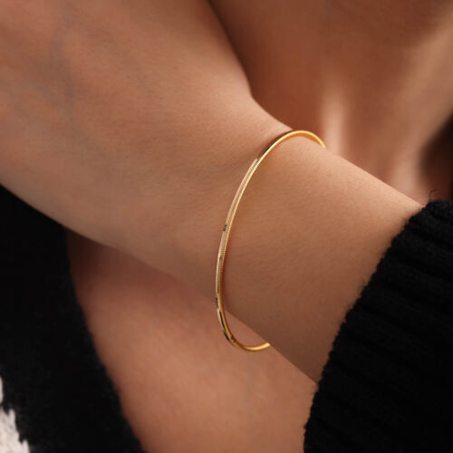 14 Ayar Altın Ajda Bilezik Oluklu Model - SembolGold