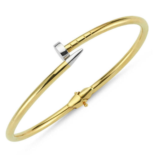 14 Ayar Altın Çivi Kelepçe Modeli AS-64 - SembolGold