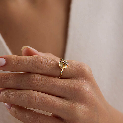 14 Ayar Altın Düğüm Model Yüzük 0,72 Gr - SembolGold