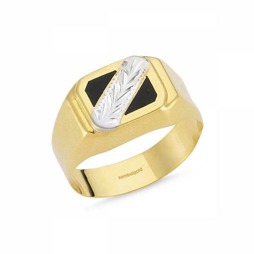 14 Ayar Altın Erkek Yüzük - SembolGold