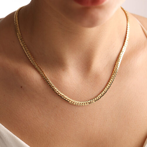 SembolGold - 14 Ayar Altın Gurmet Zincir Kolye 5mm 45cm (1)