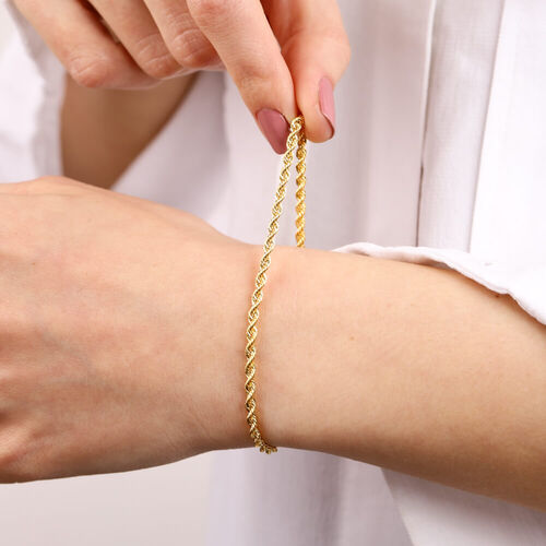 SembolGold - 14 Ayar Altın Halat Bileklik 3 mm (1)