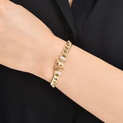 SembolGold - 14 Ayar Altın Harf Bileklik Gurmet Chain (1)
