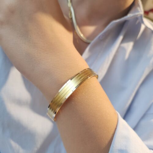 14 Ayar Altın Hediyelik Bilezik Hasır Tasarım - SembolGold