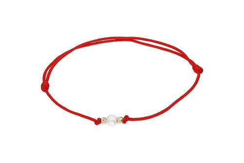 SembolGold - 14 Ayar Altın İnci Bileklik Dorika Top (1)