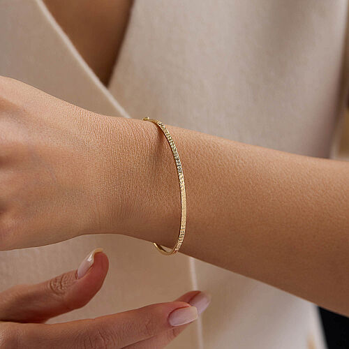 14 Ayar Altın Kelepçe Bileklik 2,00 Gr 6,0 cm - SembolGold