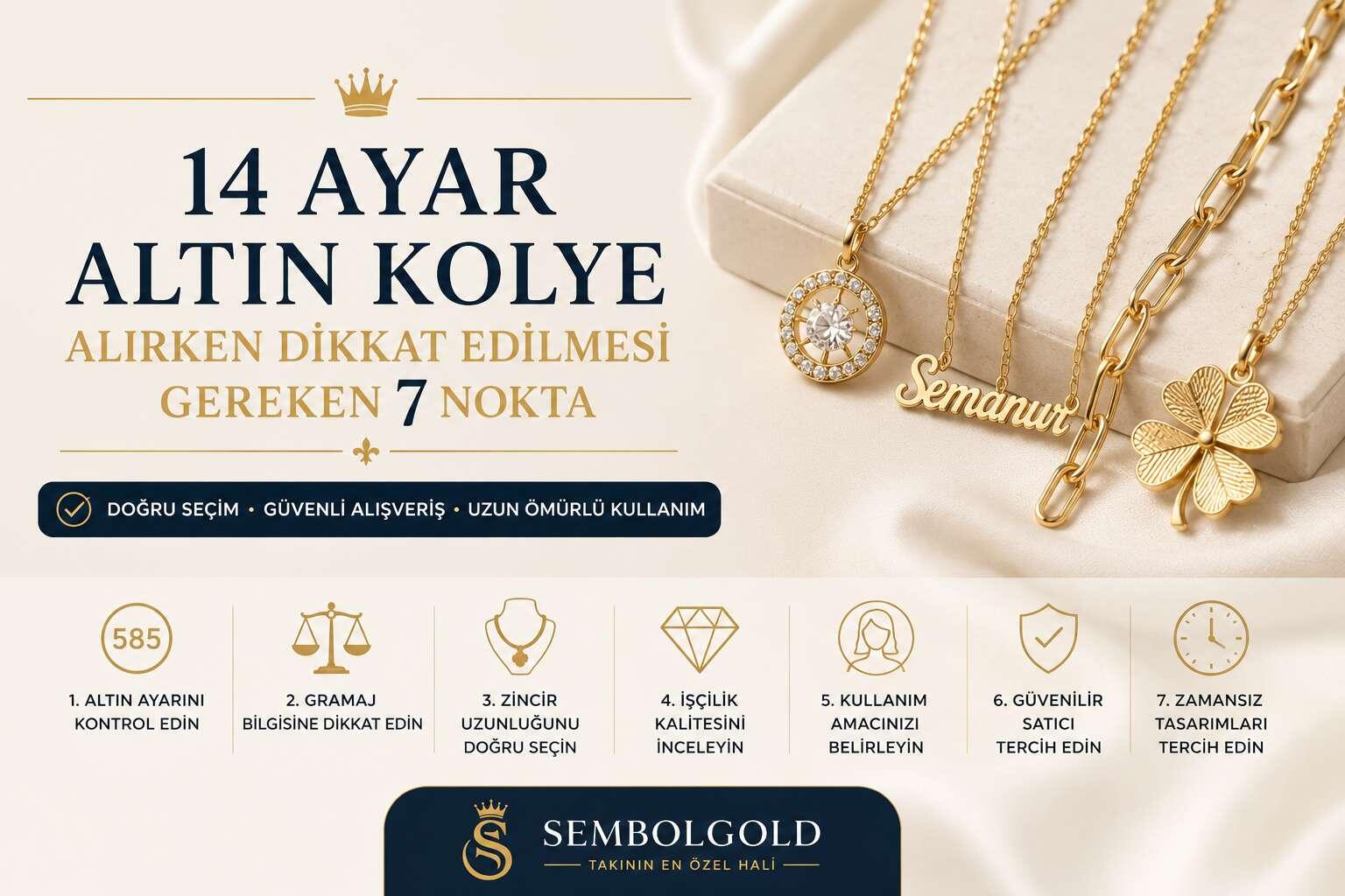14 Ayar Altın Kolye Alırken Dikkat Edilmesi Gereken 7 Nokta