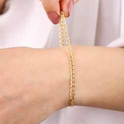SembolGold - 14 Ayar Altın Nonna Bileklik 3 mm (1)