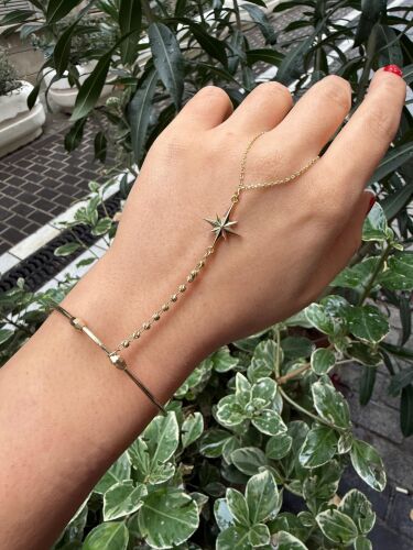 14 Ayar Altın Şahmeran Bileklik Kutup Yıldızı Özel Tasarım - SembolGold