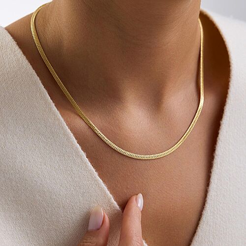 14 Ayar Altın Serengeti Zincir Kolye 3 mm 45 cm 4,30 Gram - SembolGold