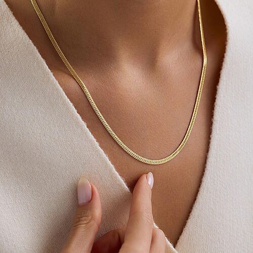 14 Ayar Altın Serengeti Zincir Kolye 3 mm 55 cm 4,80 Gram - SembolGold