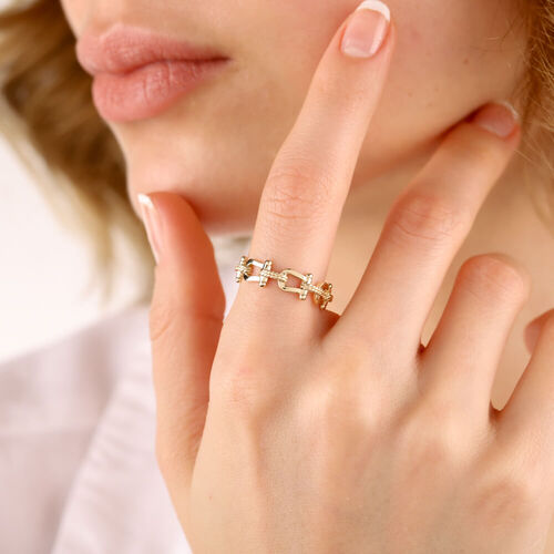 14 Ayar Altın tifny Yüzük - SembolGold