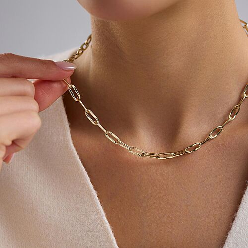 14 Ayar Ataç Altın Kolye 5 mm 3.90 Gram 50 cm - SembolGold