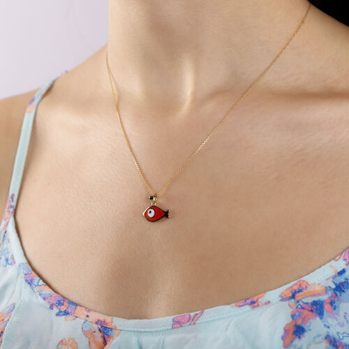 14 Ayar Balık Altın Kolye Mine Tasarım - SembolGold