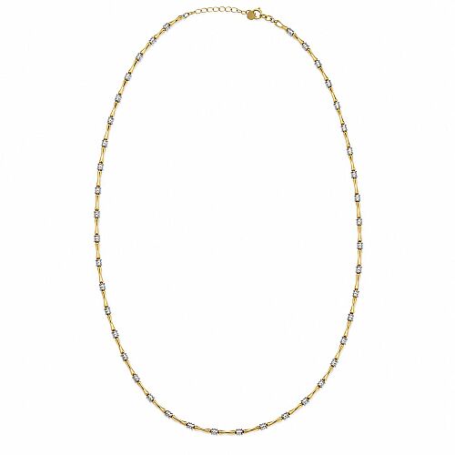 14 Ayar Bambu Dorika Altın Kolye 45+5 cm - SembolGold