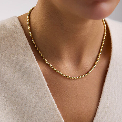 14 Ayar Dorika Altın Kolye 45 cm 2.75 Gram - SembolGold