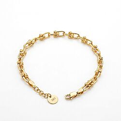 14 Ayar Dorikalı Ataç Altın Bileklik 5 mm 19+2 cm - SembolGold