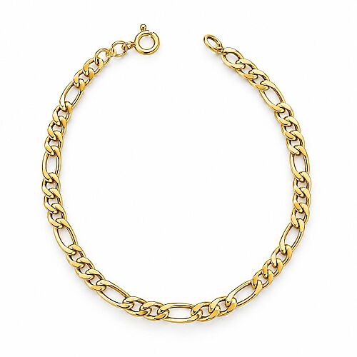 14 Ayar Figaro Altın Bileklik 4 mm 18 cm - SembolGold
