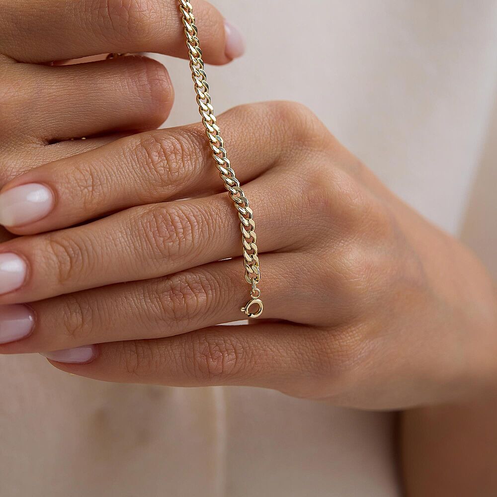 14 Ayar Gurmet Altın Bileklik 2.10 Gram 6 mm - SembolGold