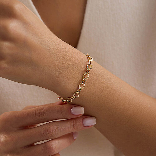 14 Ayar Halka Zincir Altın Bileklik 1.45 Gram - SembolGold