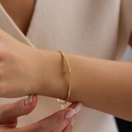 14 Ayar İtalyan Esnek Tek Toplu Altın Bileklik 2 mm 0.80 Gram - SembolGold