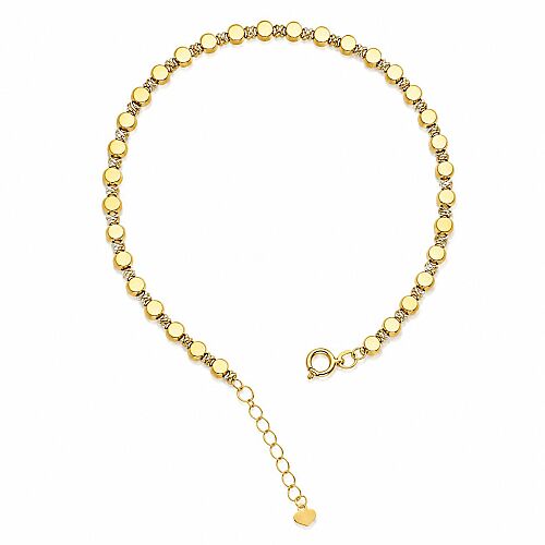 14 Ayar Kare Dorika Altın Bileklik 1,40 Gram 17+2 cm - SembolGold