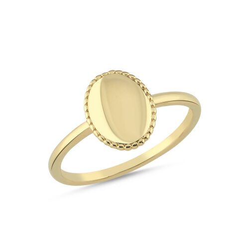 14 Ayar Kişiye Özel İsim Yazılabilir Altın Yüzük 1,90 Gr - SembolGold