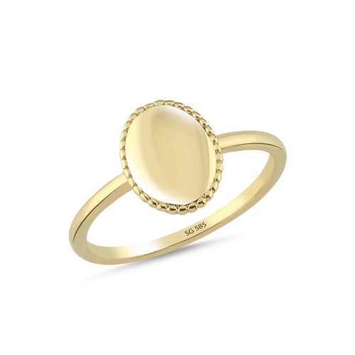 14 Ayar Kişiye Özel İsim Yazılabilir Altın Yüzük - SembolGold