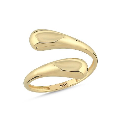14 Ayar Modern Açık Form Altın Yüzük 1.80 Gram - SembolGold