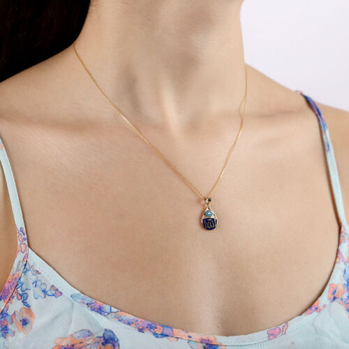 14 Ayar Nazarlık Altın Kolye Mine Damla Tasarım - SembolGold