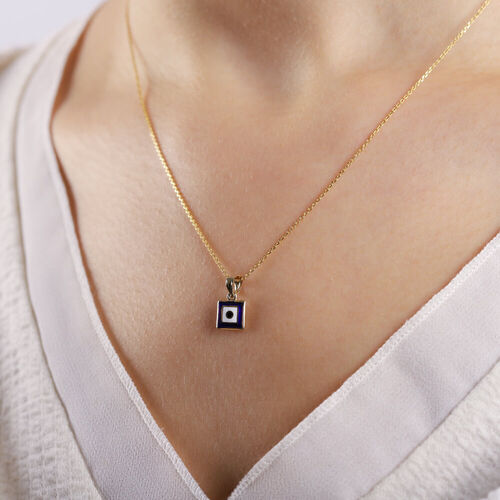 14 Ayar Nazarlık Altın Kolye Mine Minimal - SembolGold