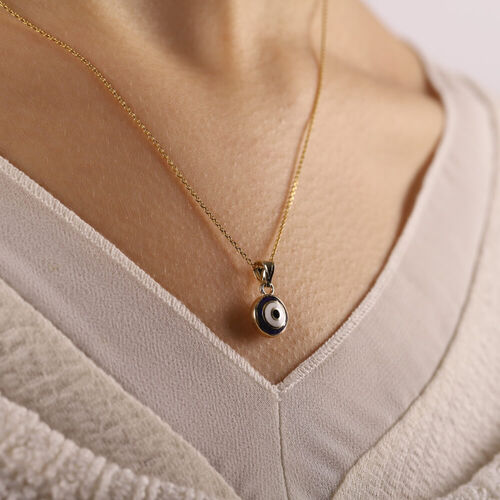 14 Ayar Nazarlık Altın Kolye Mine Minimal - SembolGold