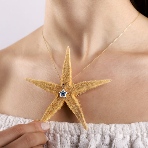 14 Ayar Nazarlık Altın Kolye Mine Yıldız Tasarım - SembolGold