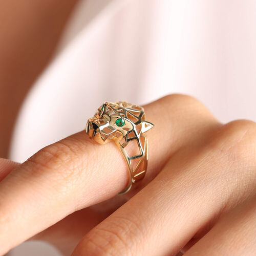 14 Ayar Özel Tasarım Altın Tiger Altın Yüzük - SembolGold