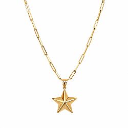 14 Ayar Stella Yıldız Ataç Altın Kolye 1,45 Gram 50 cm - SembolGold