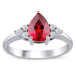 1.40 ct. Pırlanta Yakut Yüzük - Thumbnail