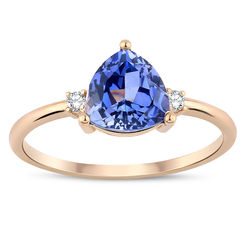 1.46 ct. Pırlanta Safir Yüzük - Thumbnail