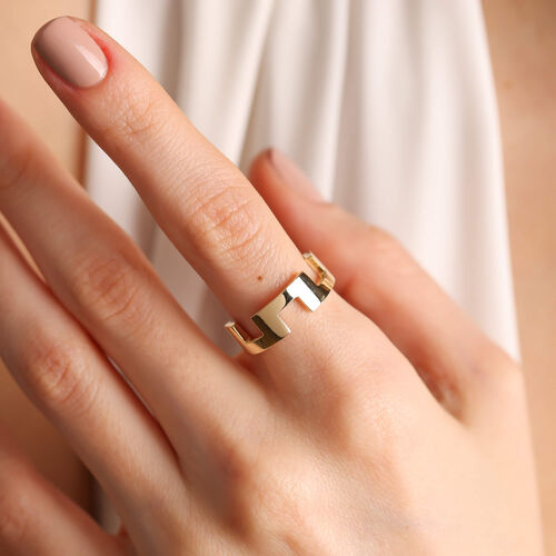 14K Altın Grek Yüzük Pave - SembolGold