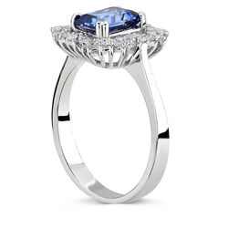 1.66 ct. Pırlanta Safir Yüzük - Thumbnail