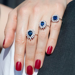 1.66 ct. Pırlanta Safir Yüzük - Thumbnail