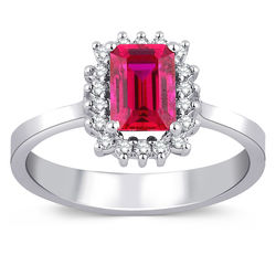 1.67 ct. Pırlanta Yakut Yüzük - Thumbnail