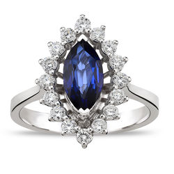 1.70 ct. Pırlanta Safir Yüzük - Thumbnail