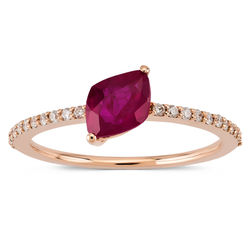 1.79 ct. Pırlanta Yakut Yüzük - Thumbnail