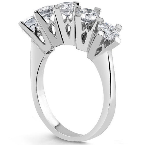 Pırlanta Merkezim - 2.00 ct. G Color HRD Sertifikalı Pırlanta Beştaş Yüzük (1)
